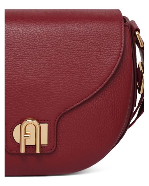 Bandolera Lotus con cierre arqueado Furla de color Red