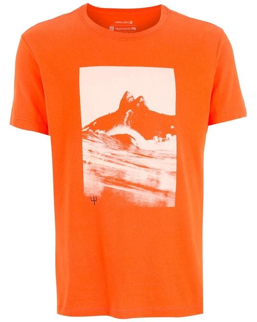 Osklen T-Shirt Mit Grafischem Print in Orange für Herren