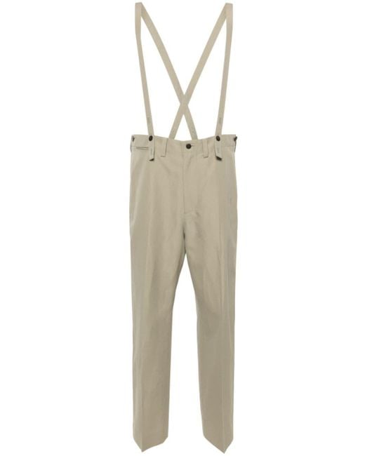 Visvim Natural Neutral Tupper Wide-leg Trousers - Men's - Wool/rayon/linen/flax/cotton for men