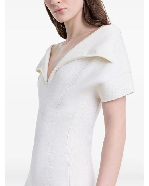 FFORME White Zaria Midi Dress