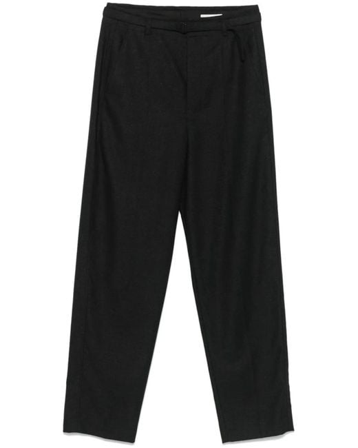 Lemaire Black Belted Pleated Trousers