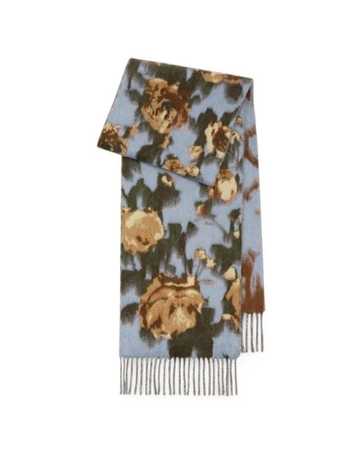 Burberry Gray Patterned Scarve