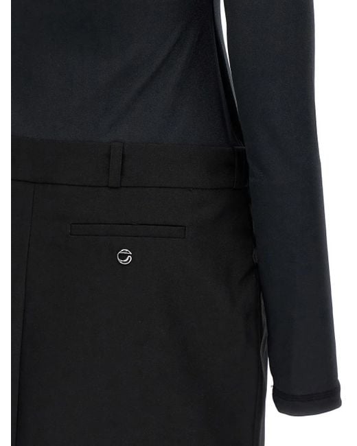 Coperni Hybrid テーラード ドレス Black