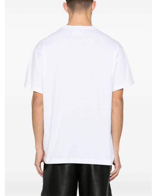 Versace White Raised Logo T-shirt for men