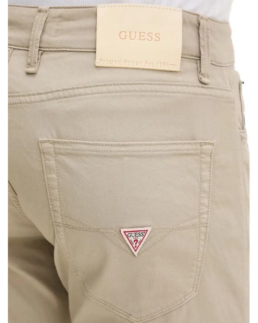 Guess Natural Angels Logo-Patch Five-Pocket Trousers for men