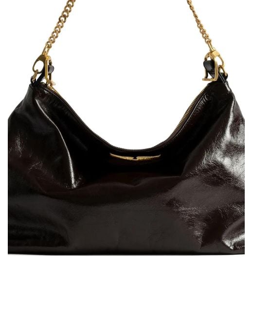 Zadig & Voltaire Black Jim Chain-Embellished Shoulder Bag