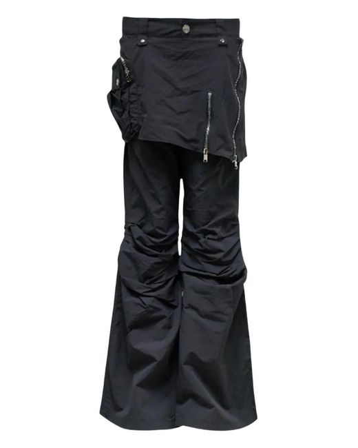 Hache Black Zip Skirt Trousers