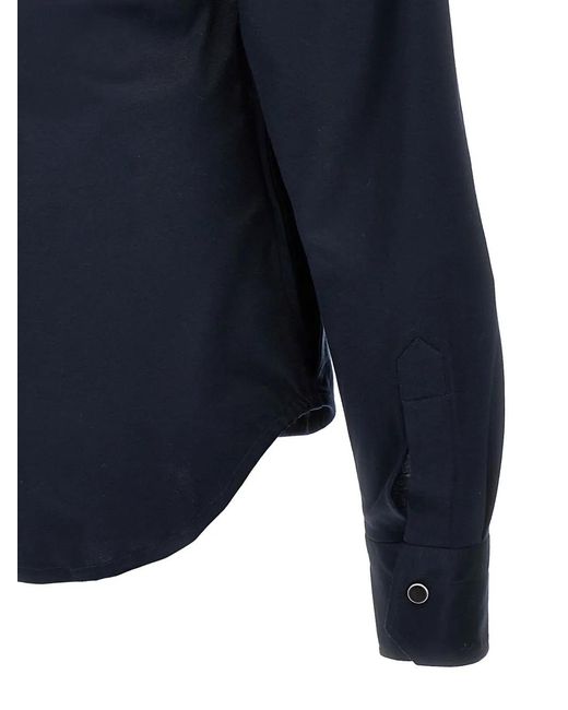 Camicia Buba di Kiton in Blue da Uomo