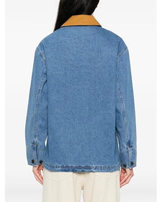 Filson Blue Jeansjacke Mit Aufgesetzter Tasche