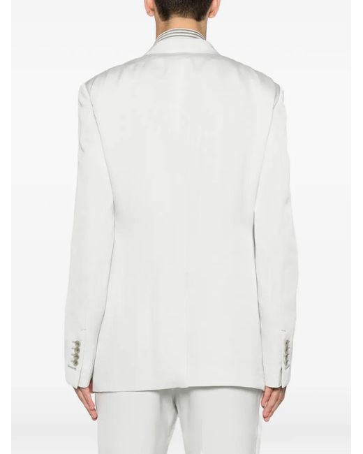 Tom Ford White Shelton Peak-Lapel Single-Breasted Blazer for men