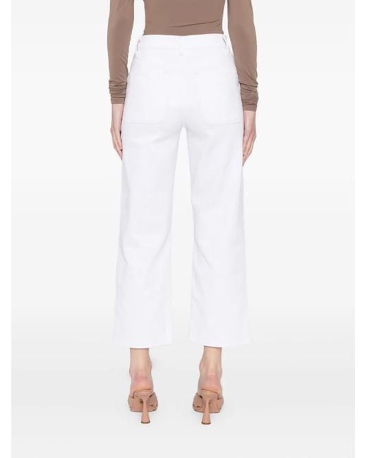 FRAME White The Modern Pocket Wide Wide-Leg Jeans