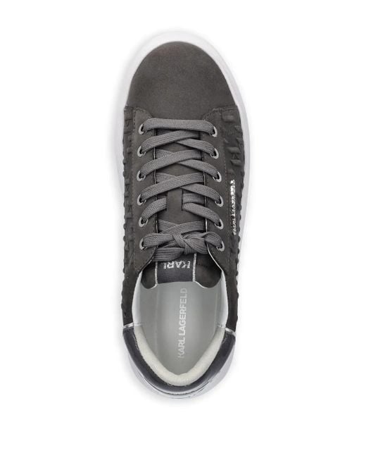 Karl Lagerfeld Gray K/Monogram Kapri Sneakers for men