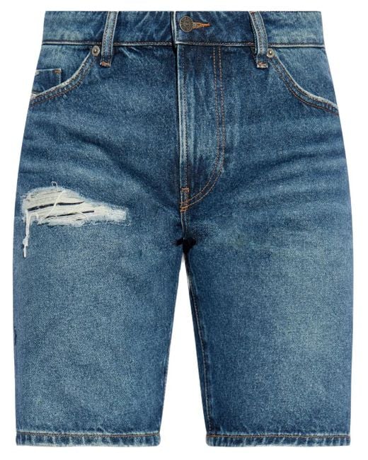 DIESEL Blue D-Fin Shorts for men