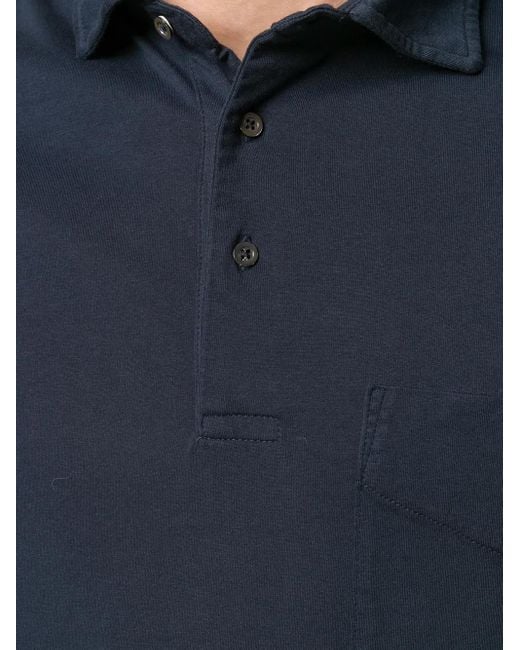 Aspesi Blue Basic Polo Shirt for men