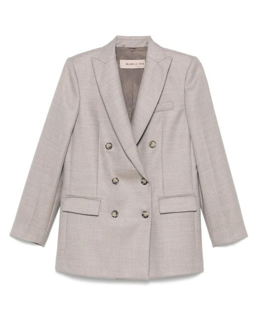 Blanca Vita Gray Gloxy Blazer