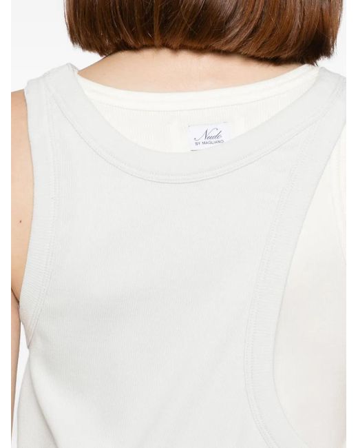 Magliano White Nudo Vest