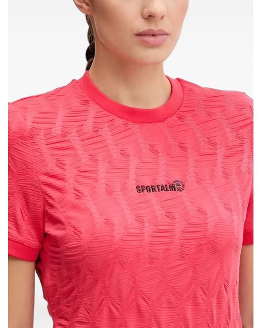 Sportalm Textured Logo-Plaque T-Shirt