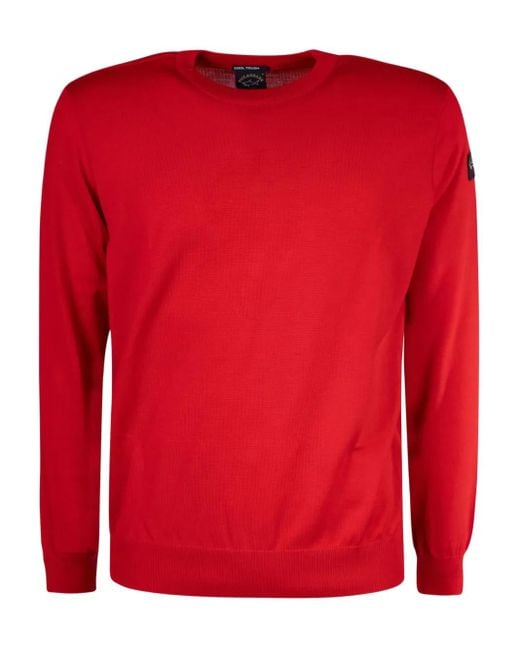 Paul & Shark Red Long-Sleeve Sweater for men