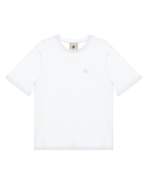 THE GARMENT White Logo-Print T-Shirt