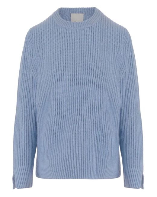 Allude クルーネック セーター Blue