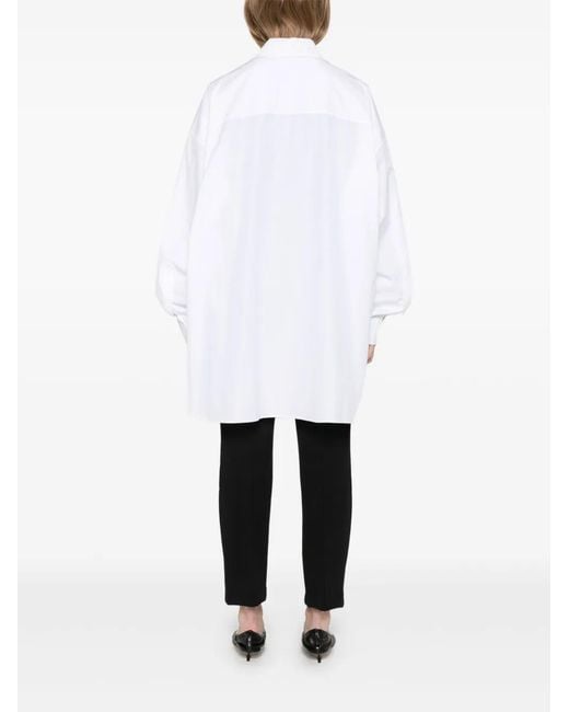 Wardrobe NYC White Cotton Shirt Dress