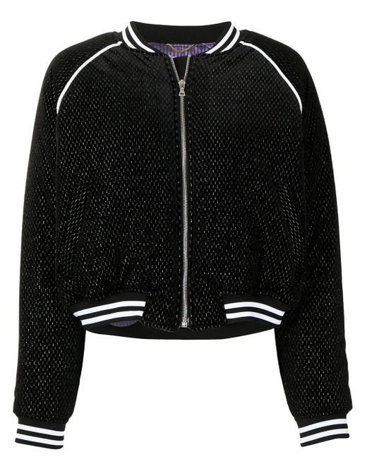 goodboy Black Logo-Embellished Bomber Jacket