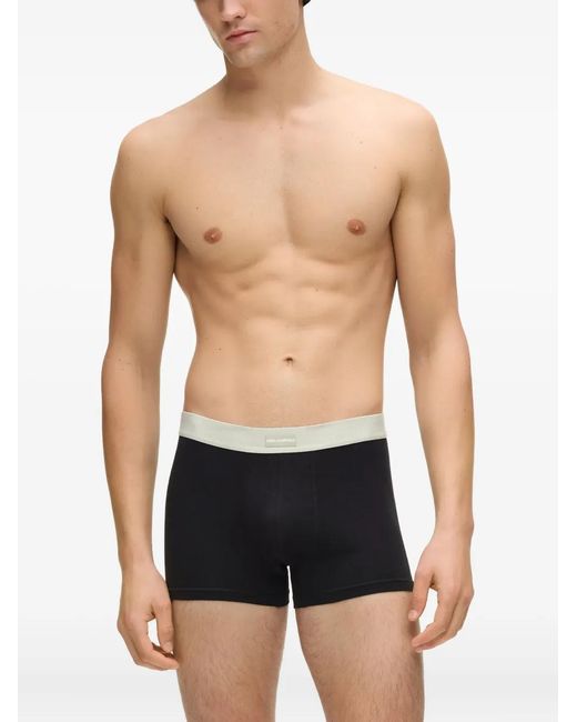 Karl Lagerfeld Black Logo Boxers (Set Of Six) for men