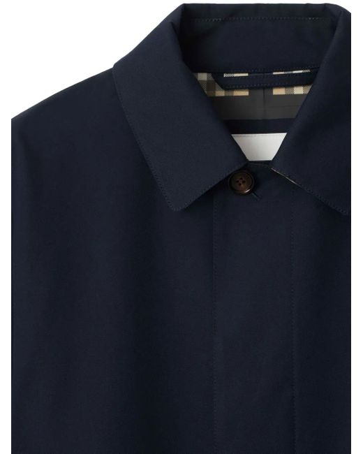 メンズ Burberry ボタン コート Blue