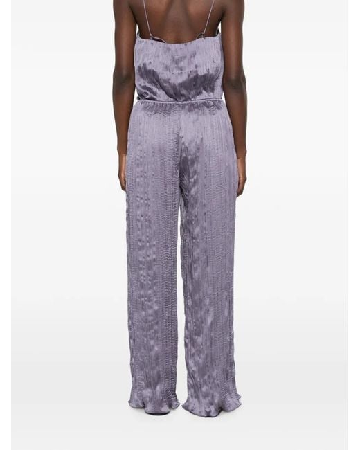 Posse Purple Esme Drawstring-Waist Trousers