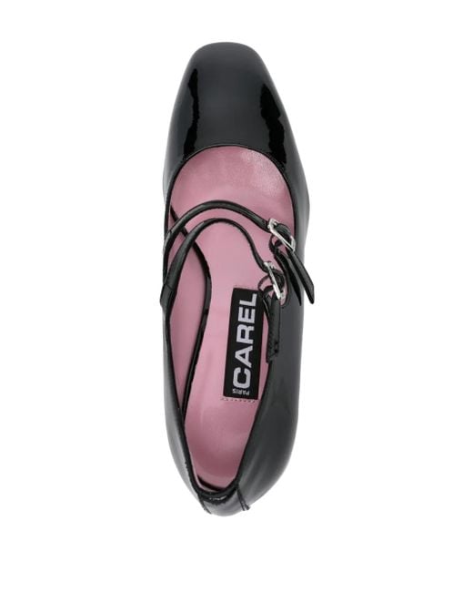 CAREL PARIS Black Alice 60Mm Patent Leather Pumps