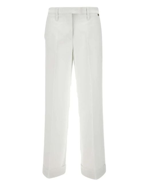 Liu Jo White Crepe Trousers