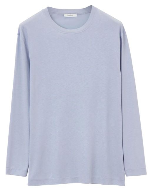 Lemaire Blue Crew-Neck Long-Sleeve T-Shirt