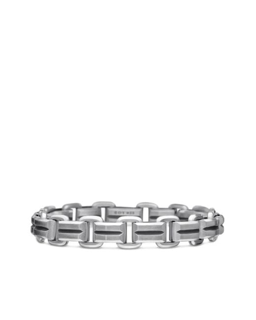 David Yurman Metallic Sterling Deco Beveled Link Bracelet (7.5Mm) for men