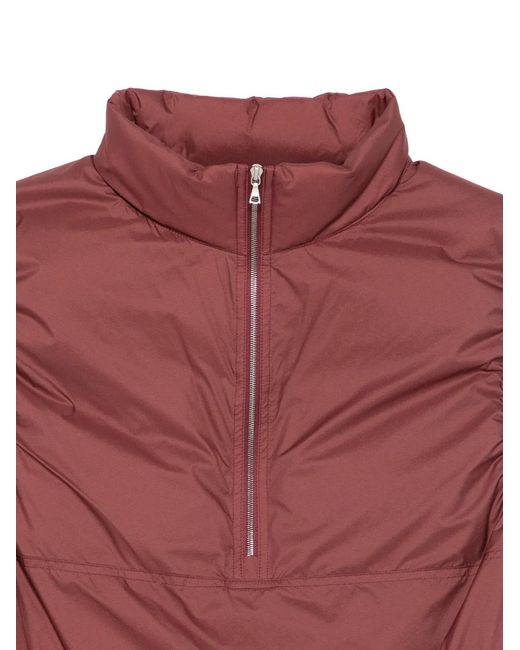 Auralee Purple Ripstop Zip-Neck Vest for men