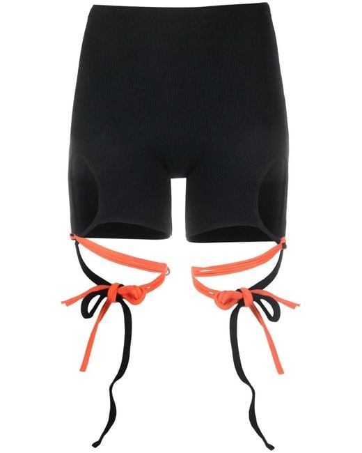 OTTOLINGER Black Lounge Rib Wrap Shorts