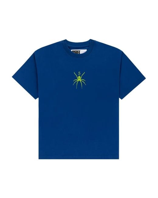 Sp5der Blue Tm T-Shirt for men