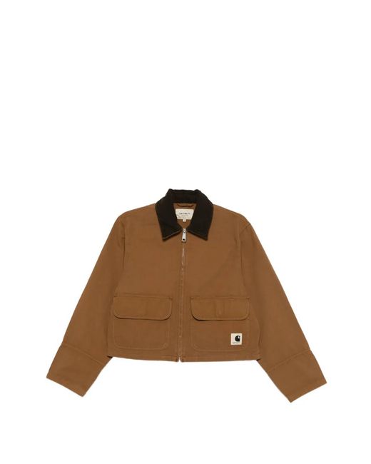 Carhartt Brown Pocket Cropped Jacket