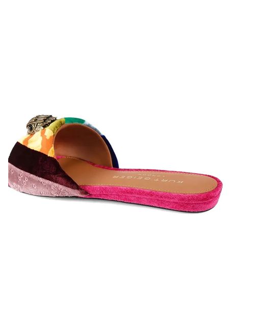 Kurt Geiger Pink Patchwork Sandals