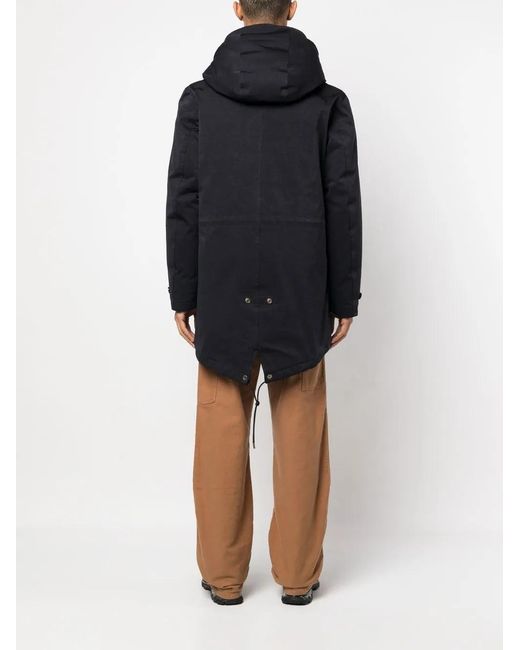C P Company Blue Zip-Up Hooded Coat for men