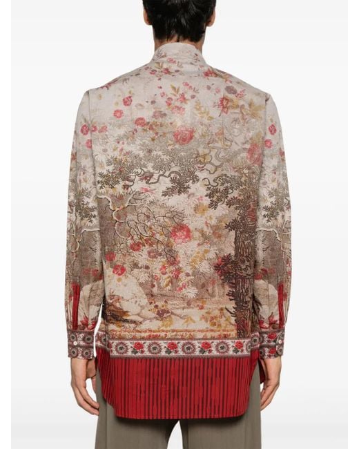 Camicia Dantes di Pierre Louis Mascia in Red da Uomo