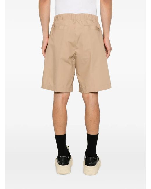 Rhun Natural Elasticated-Waistband Shorts for men