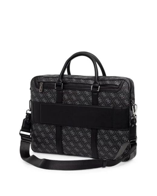 Guess Black Logo Pattern Bag for men