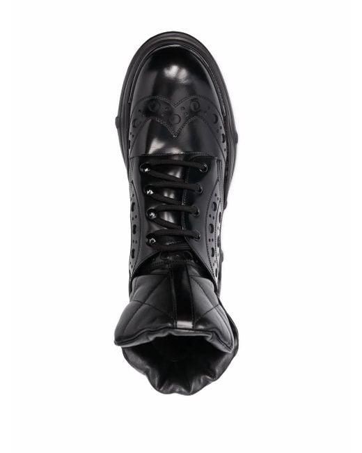 Dolce & Gabbana Black Brogue-style Boots for men