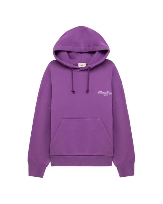 Autry Purple Embroidered Hoodie