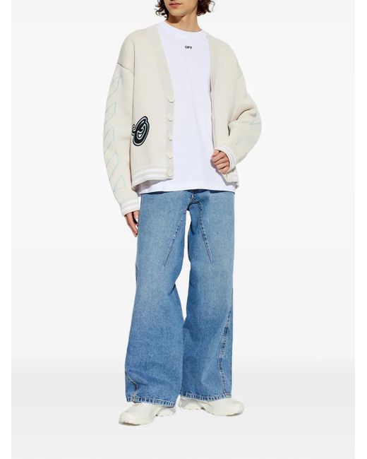 Off-White c/o Virgil Abloh White Out Of Office Suede Panel Sneakers