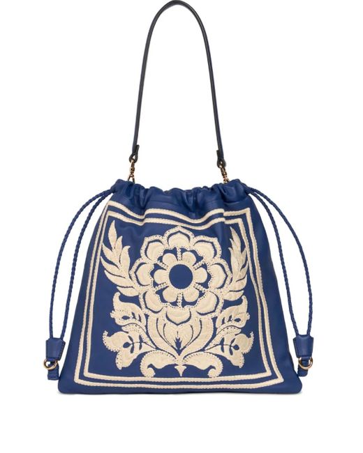 Etro Blue Medium Kalispera Shoulder Bag