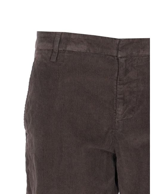 Dondup Tapered-Hose aus Cord in Gray für Herren