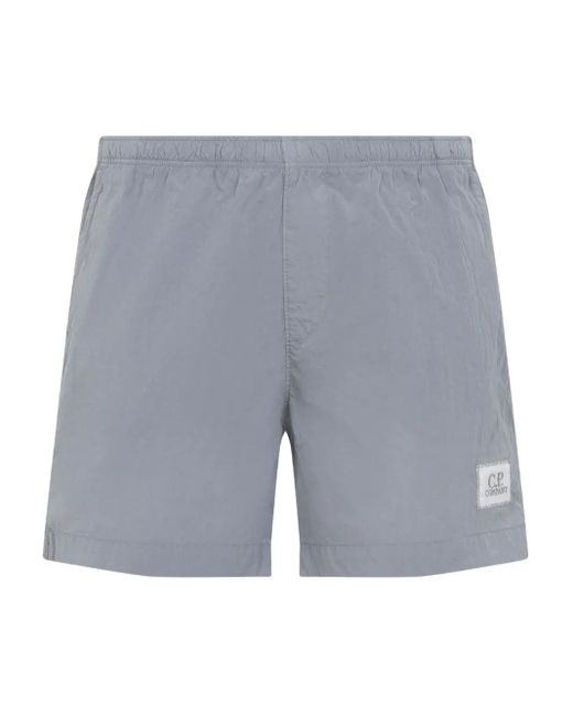 Bañador con parche del logo C P Company de hombre de color Gray