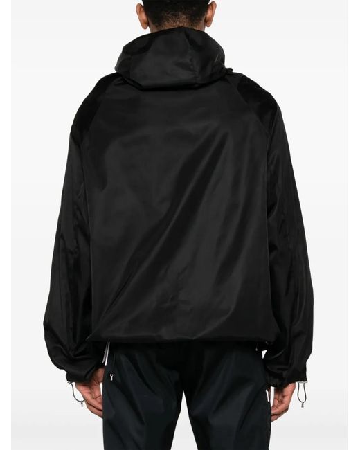 Off-White c/o Virgil Abloh Black Lightweight Hooded Jacket for men