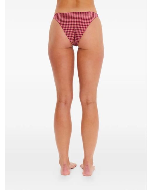 The Upside Aliki Christy Checkered-Pattern Bikini Bottoms